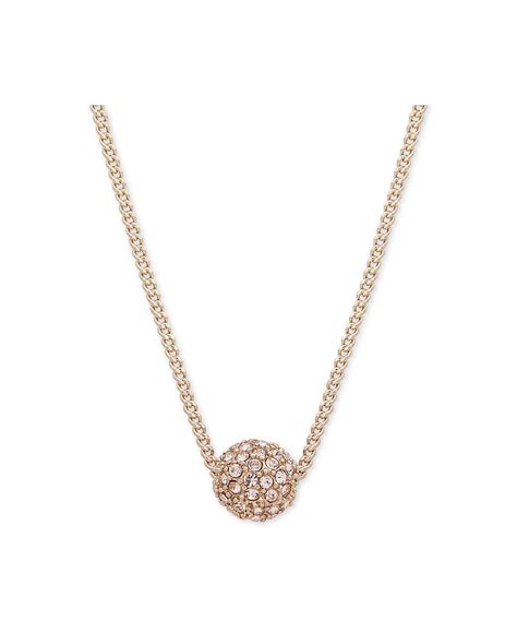 givenchy rose gold fireball necklace|Givenchy Crystal Fireball Pendant Necklace 16 .